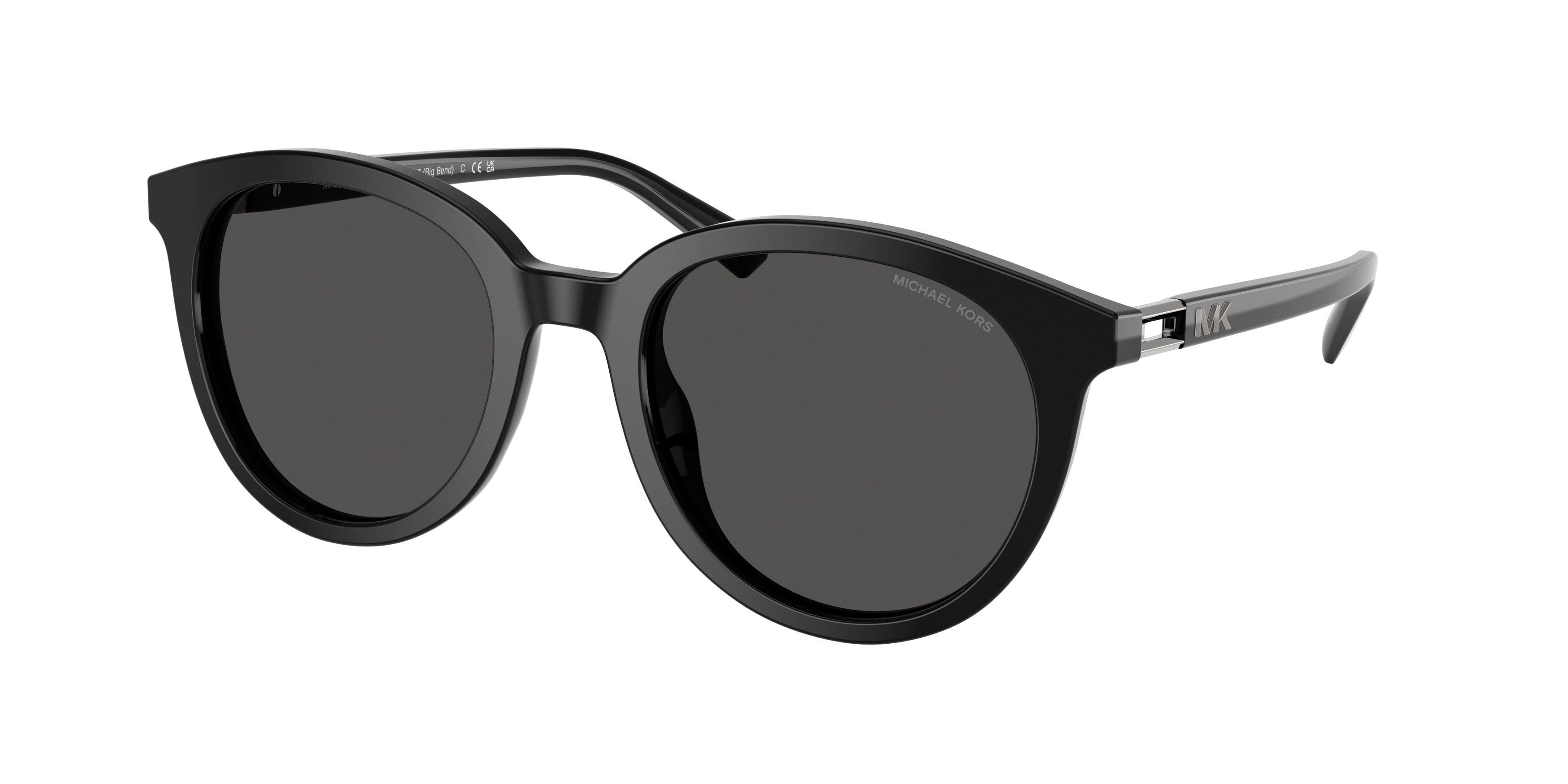 Michael Kors Herren MK2227 Big Bend 300587 Sonnenbrillen Acetat Schwarz Grau Rund Normal-image